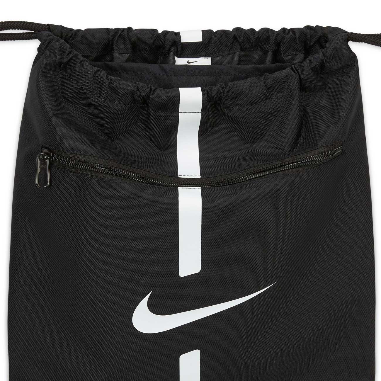 Nike Academy Gym Sack - Black/Black/White - Image 3
