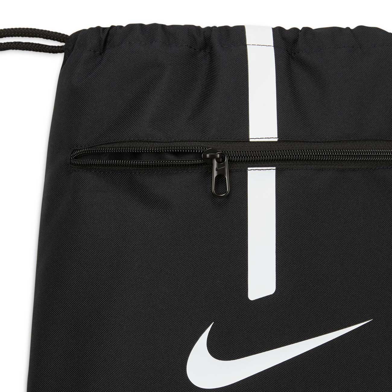 Nike Academy Gym Sack - Black/Black/White - Image 4