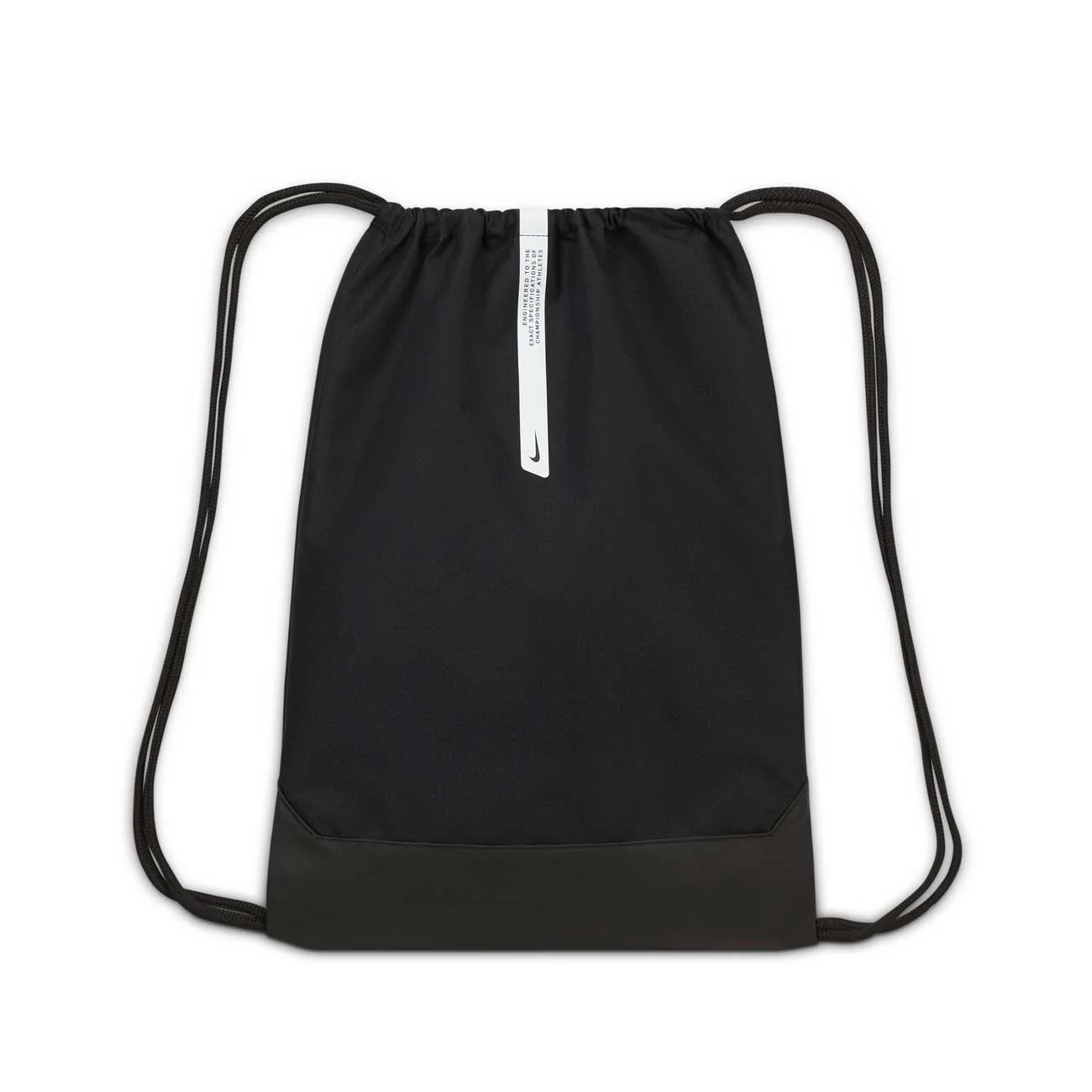 Nike Academy Gym Sack - Black/Black/White - Image 8