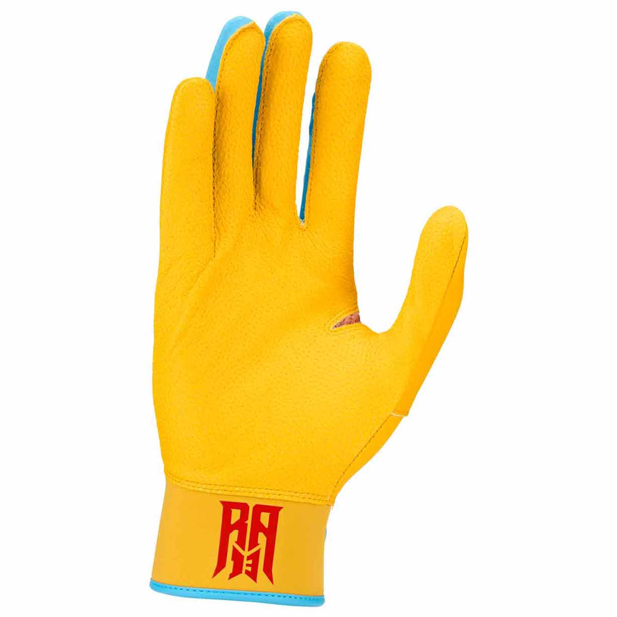 Nike Alpha Elite 2.0 Acuna Hyper Violet/University Gold/Green Shock Batting Gloves - Image 2