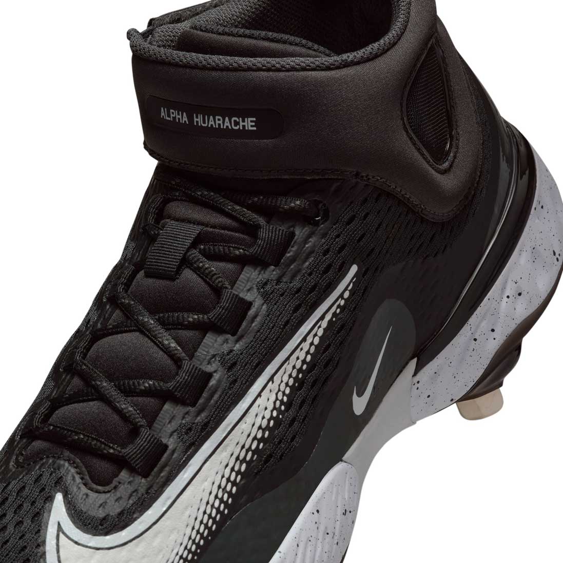 Nike Alpha Huarache Elite 4 Mid Black/White/Smoke Grey - Image 10