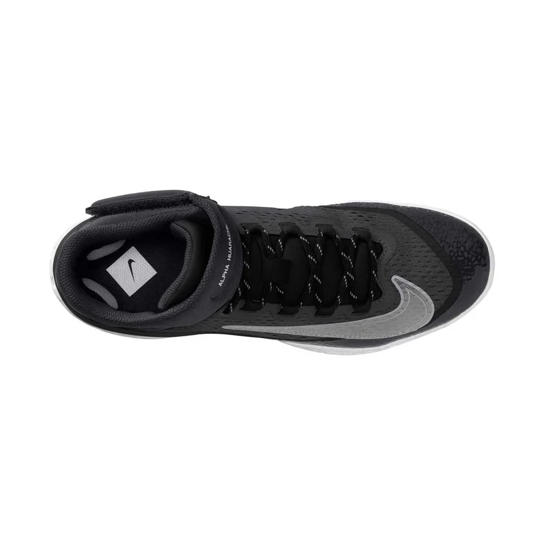 Nike Alpha Huarache Elite 4 Mid Black/White/Smoke Grey - Image 11
