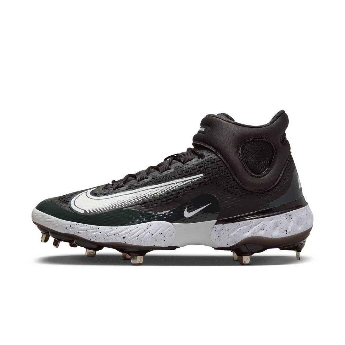 Nike Alpha Huarache Elite 4 Mid Black/White/Smoke Grey - Image 2