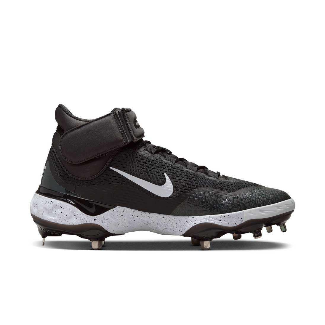 Nike Alpha Huarache Elite 4 Mid Black/White/Smoke Grey - Image 5