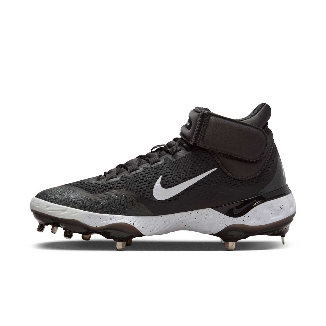 Nike Alpha Huarache Elite 4 Mid Black/White/Smoke Grey - Image 9
