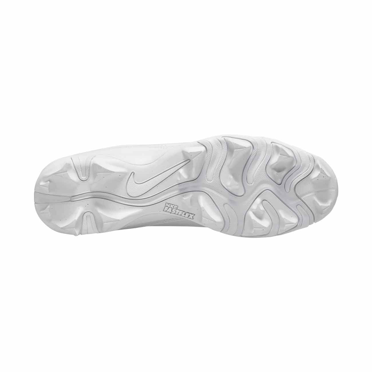 Nike Alpha Menace 4 Shark Football Cleats-White/Silver - Image 3