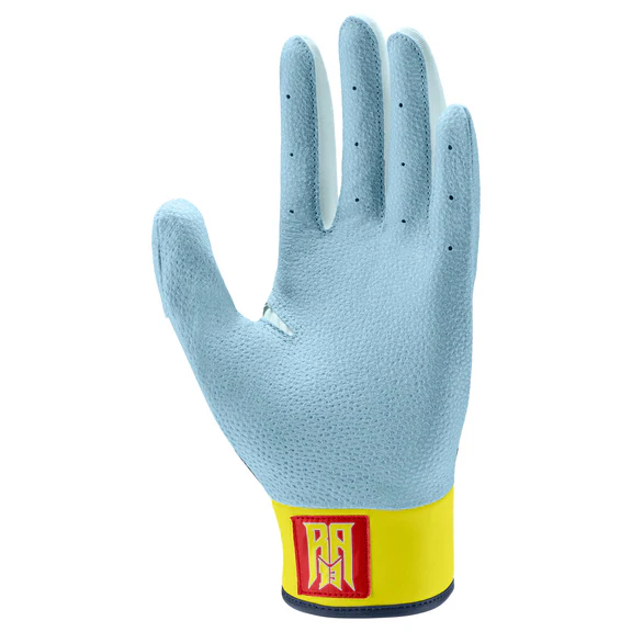 Nike Alpha Varsity Batting Gloves Acuna Glacier Blue/Aquarius/Navy/White - Image 2