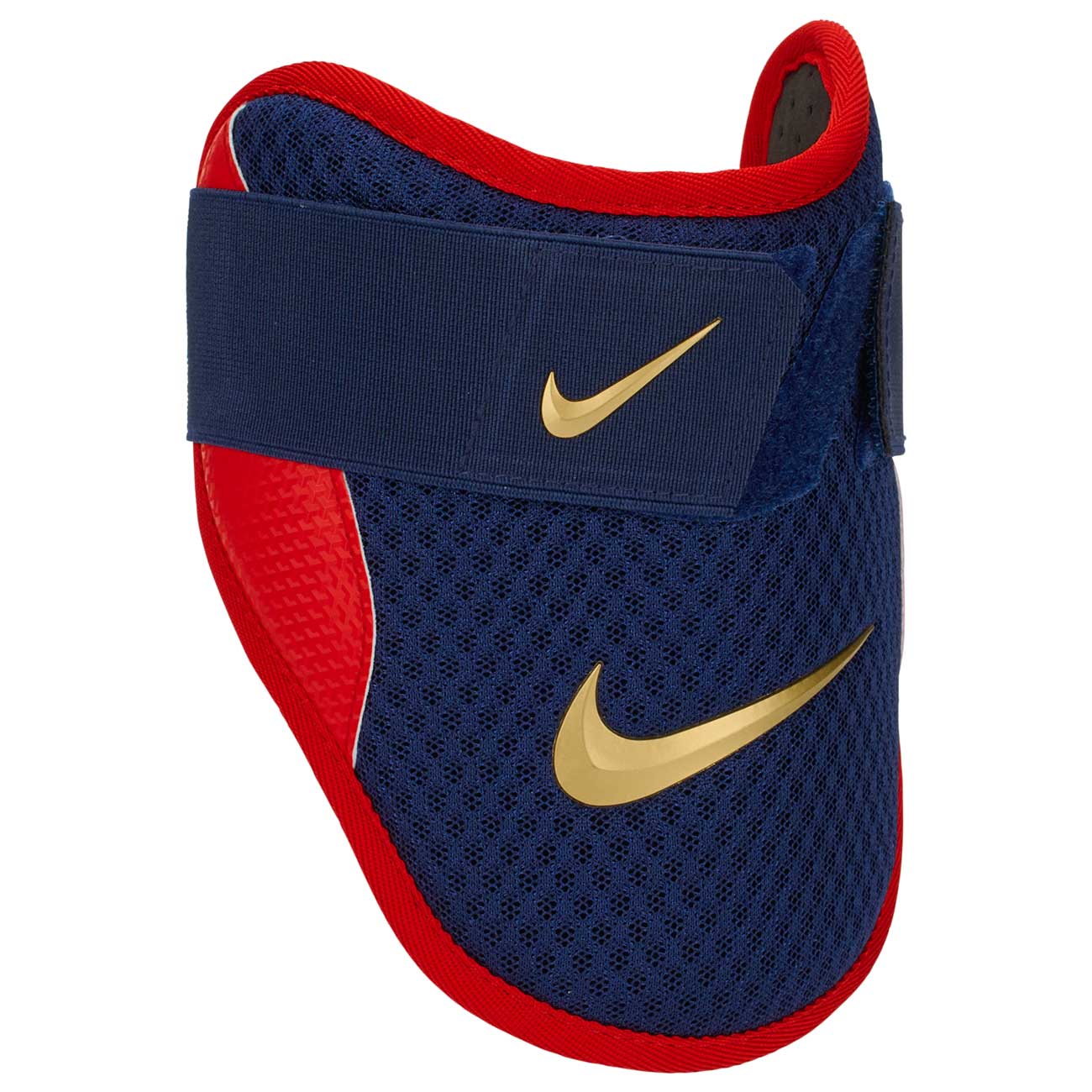 Nike Diamond Batters Elbow Guard Blue Void/Pimento/Metallic Gold OSFM