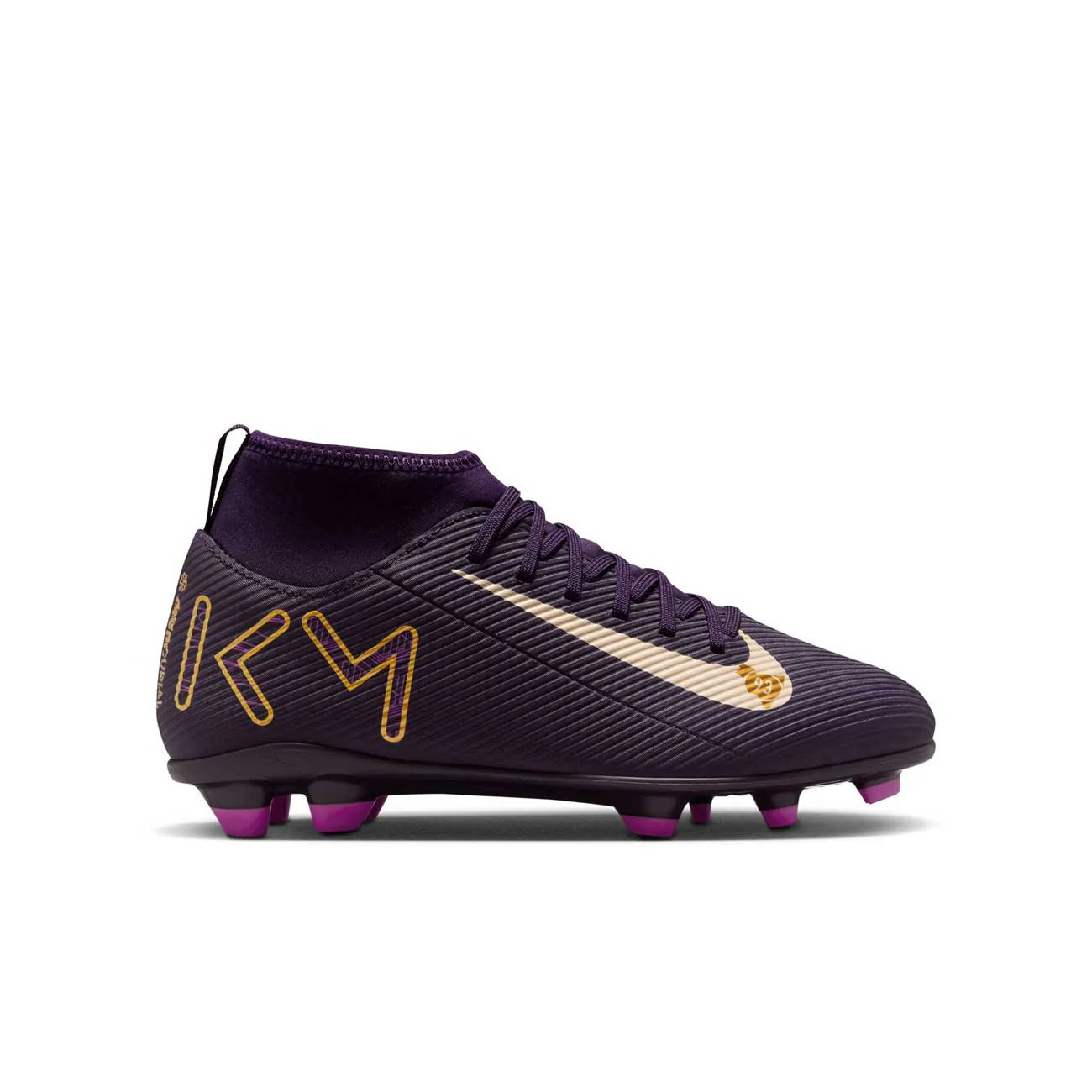 Nike Jr. Mercurial Superfly 10 Club "Kylian Mbappé" Little/Big Kids' MG High-Top Soccer Cleats - Image 7