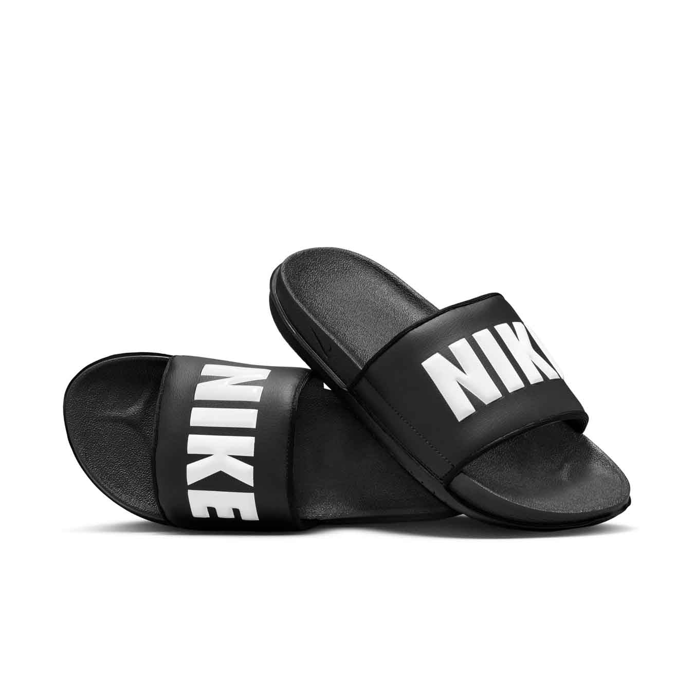 Nike Offcourt Womens Slides Black/Black/White Size 9 - Image 6