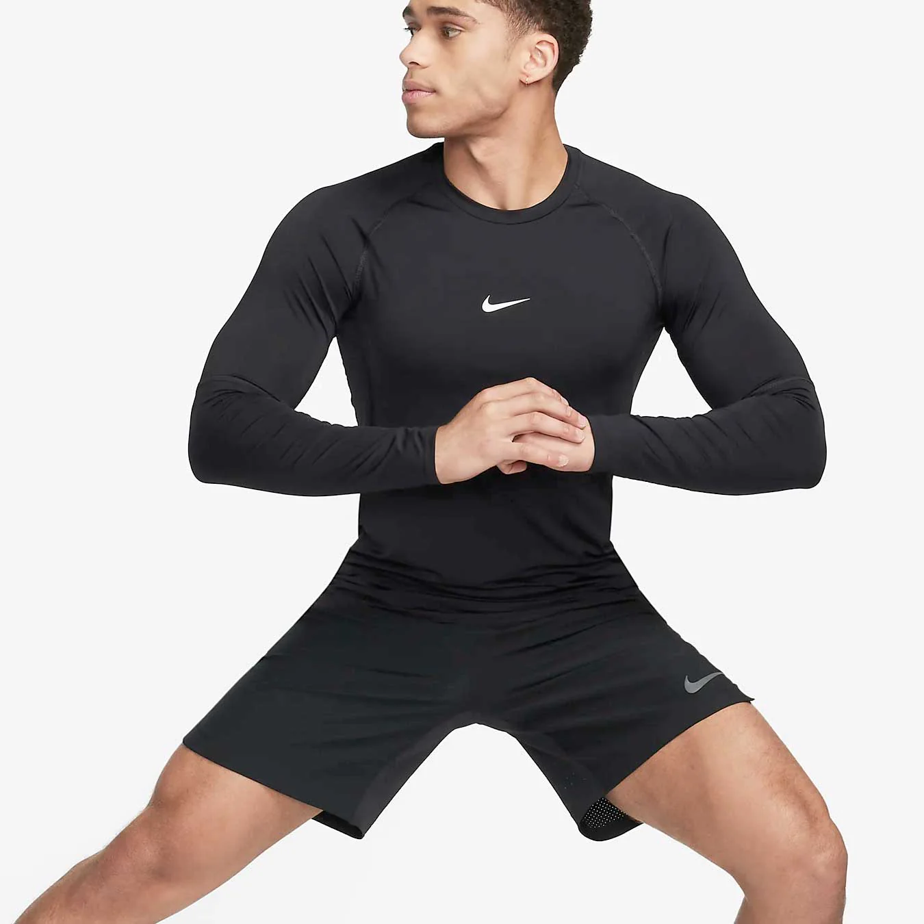 Nike Pro Men's Dri-Fit Slim Longsleeve Top - Image 9