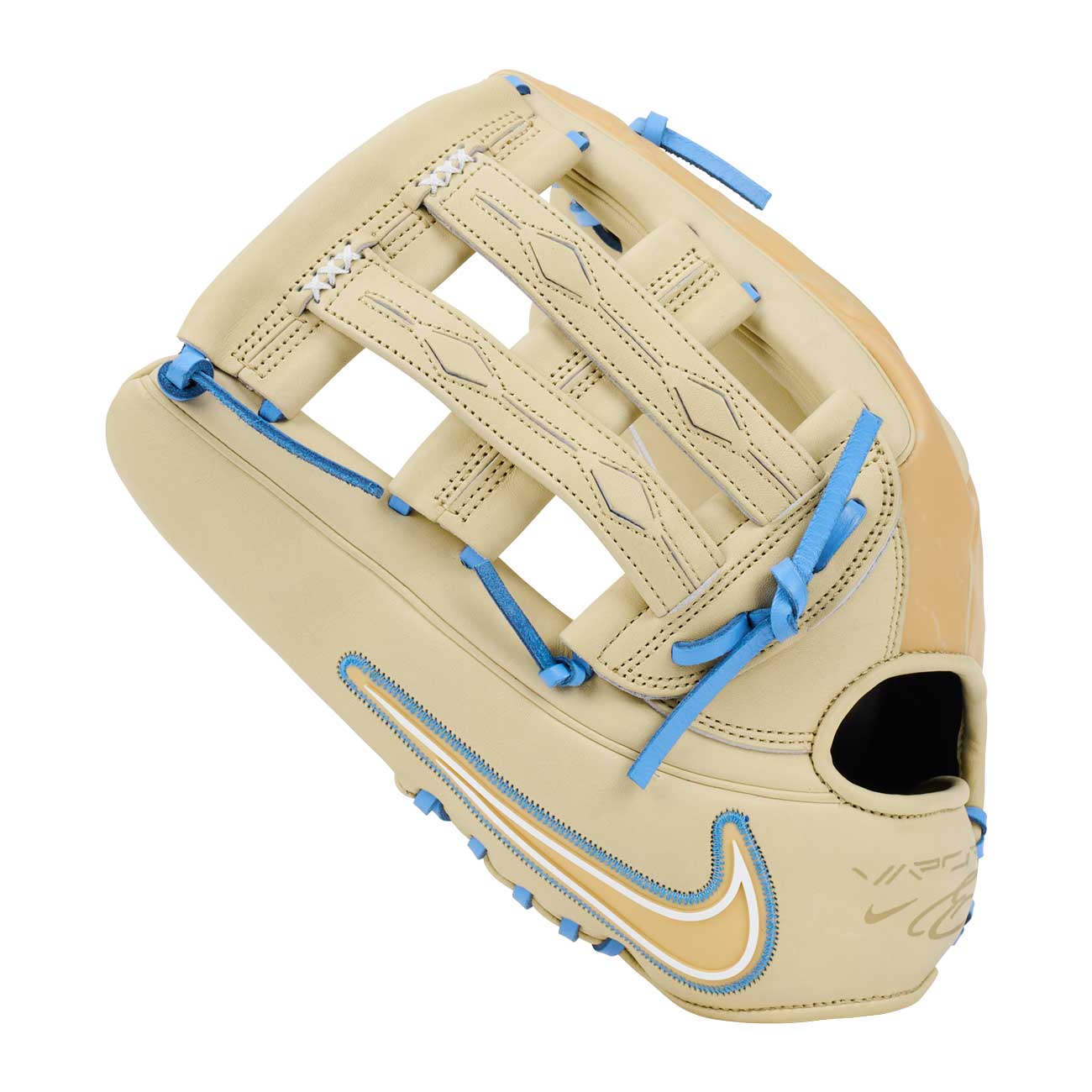 Nike Vapor Elite H-Web Light Cream/Valor Blue 12.75"-LHT - Image 3