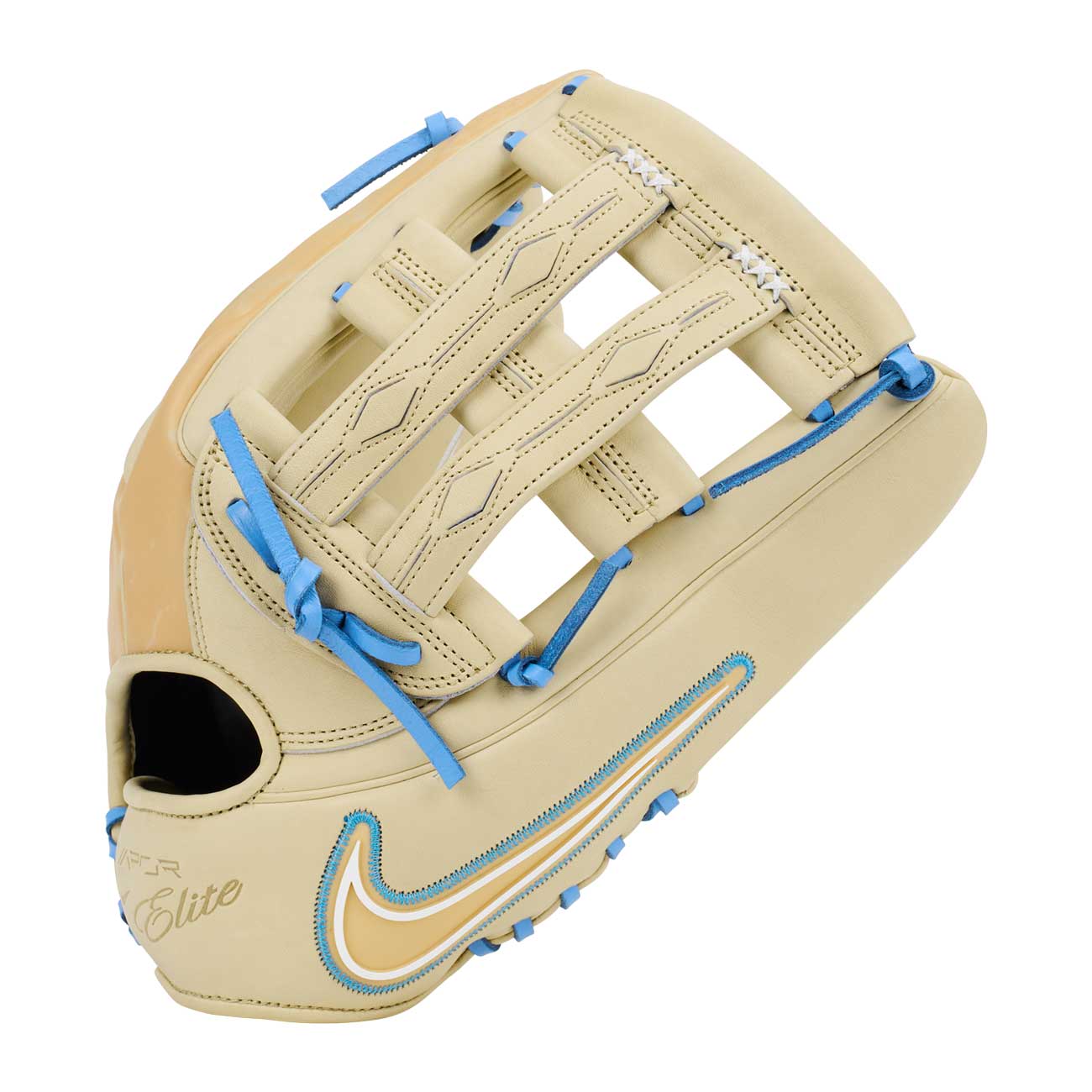 Nike Vapor Elite H-Web Light Cream/Valor Blue 12.75"-RHT - Image 4
