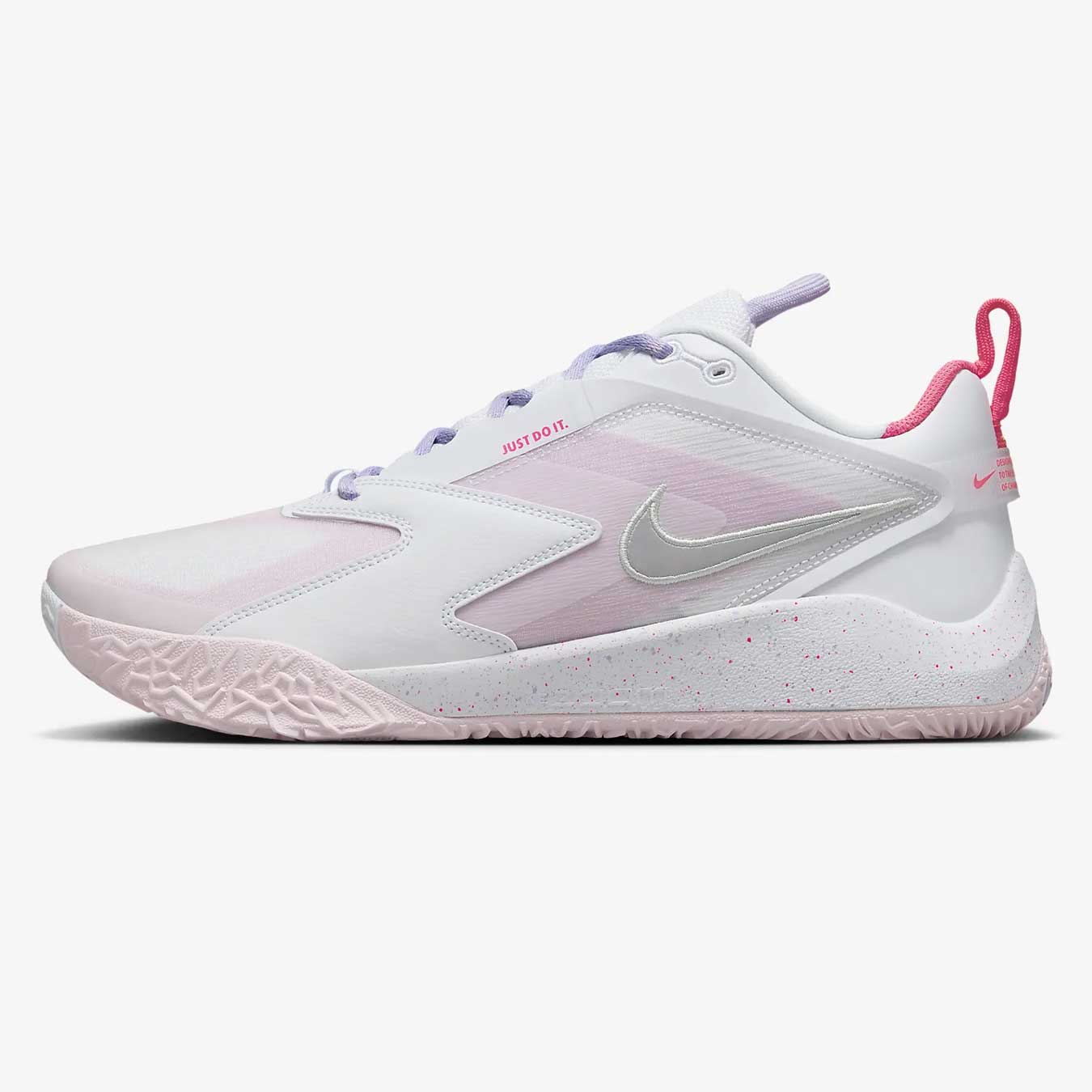 Nike Zoom Hyperace 3 SE Volleyball Shoes White/Hyper Pink-Mint/Violet - Image 4