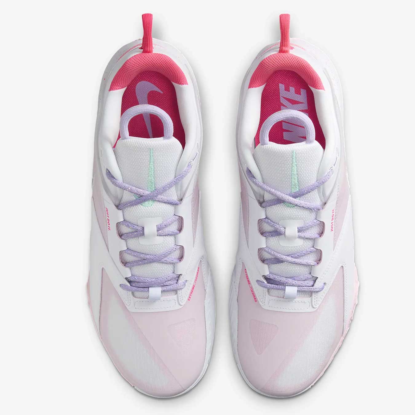 Nike Zoom Hyperace 3 SE Volleyball Shoes White/Hyper Pink-Mint/Violet - Image 5
