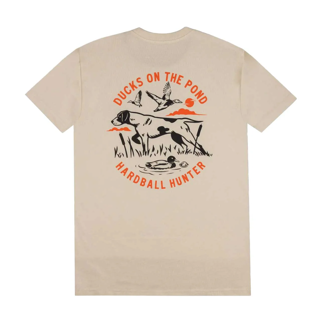 Baseballism Hardball Hunter That Dog Will Hunt Cream T-Shirt - Image 2
