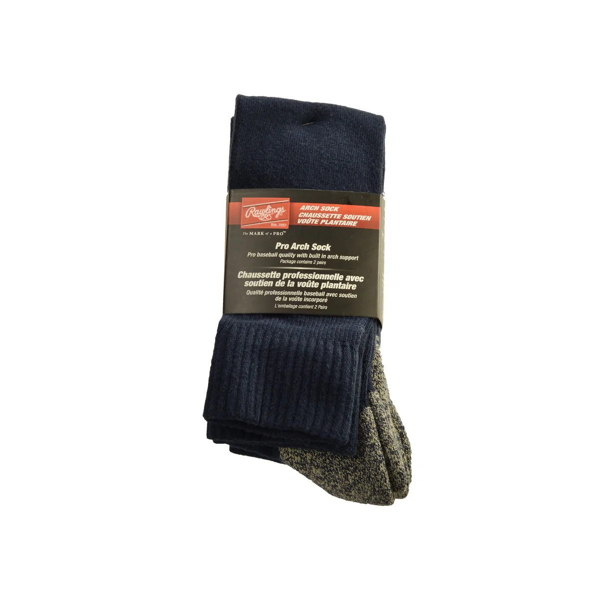 Rawlings 2-Pack Arch Support Socks - Image 3
