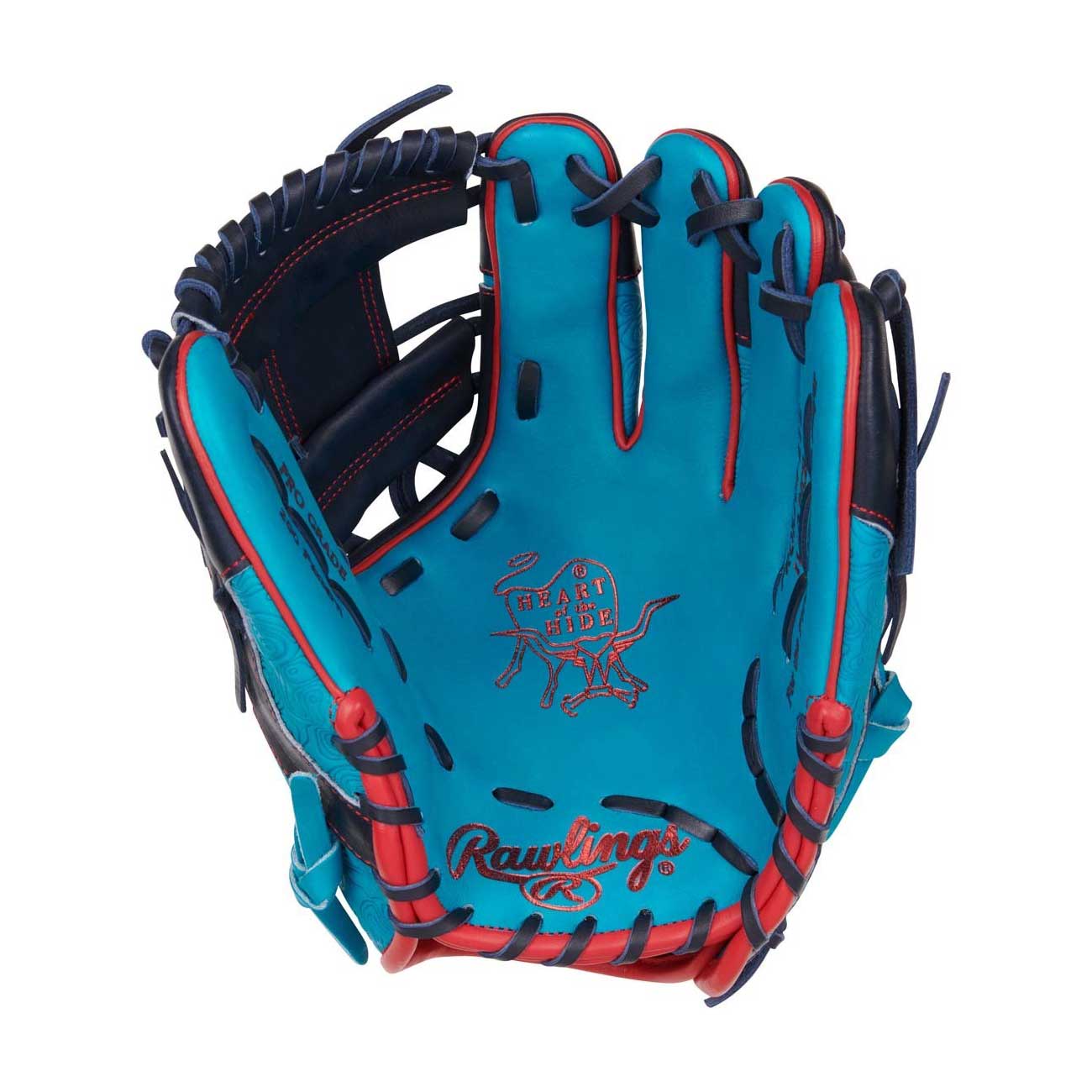 Rawlings Heart of the Hide Color Sync 9.0 PROR204-2TE Teal/Navy 11.5"-RHT - Image 2