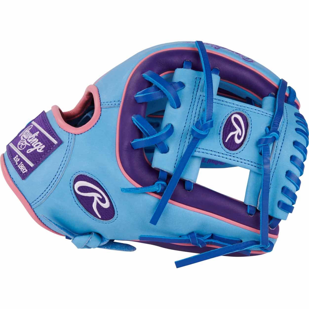 Rawlings Heart of the Hide Color Sync 9.0 PROR314-2CBPU Columbia Blue/Purple 11.5"-RHT - Image 3