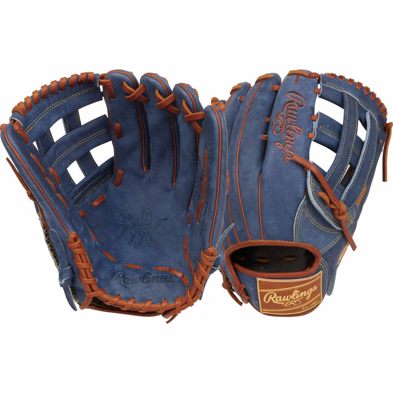 Rawlings Heart of the Hide Denim LTD Edition PRO3039-6D 12.75" - Image 3