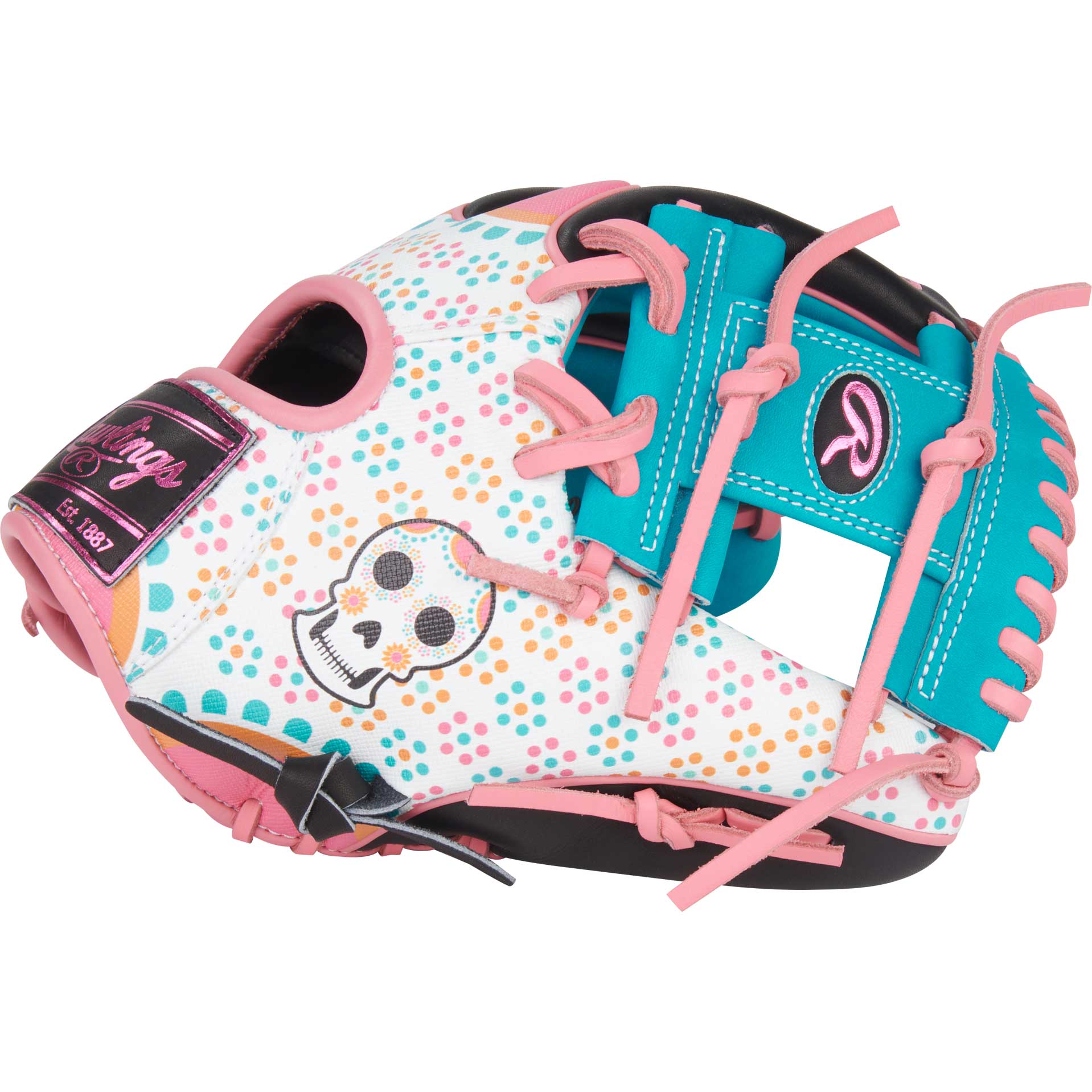 Rawlings Heart of the Hide Dia De Los Muertos PROR204W-2TE LTE 11.5"-RHT - Image 3