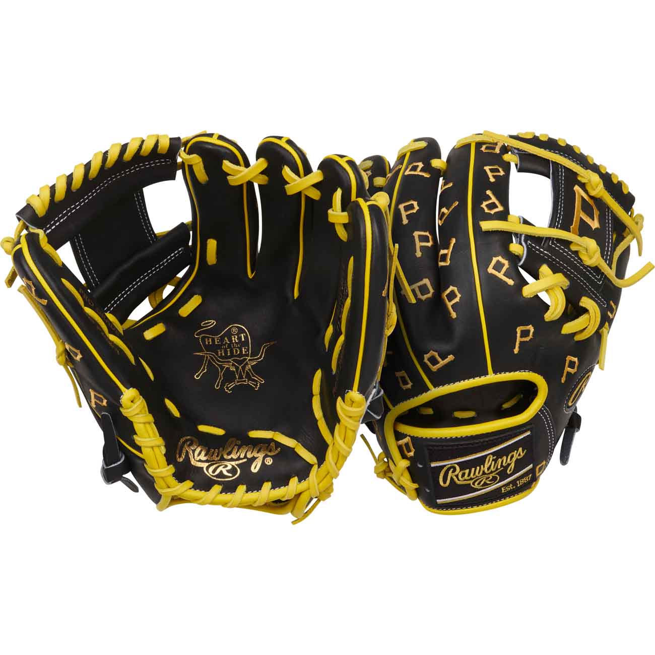 Rawlings Heart of the Hide Micro Logo Pirates PRO205-2PIT LTE 11.75"-RHT - Image 5
