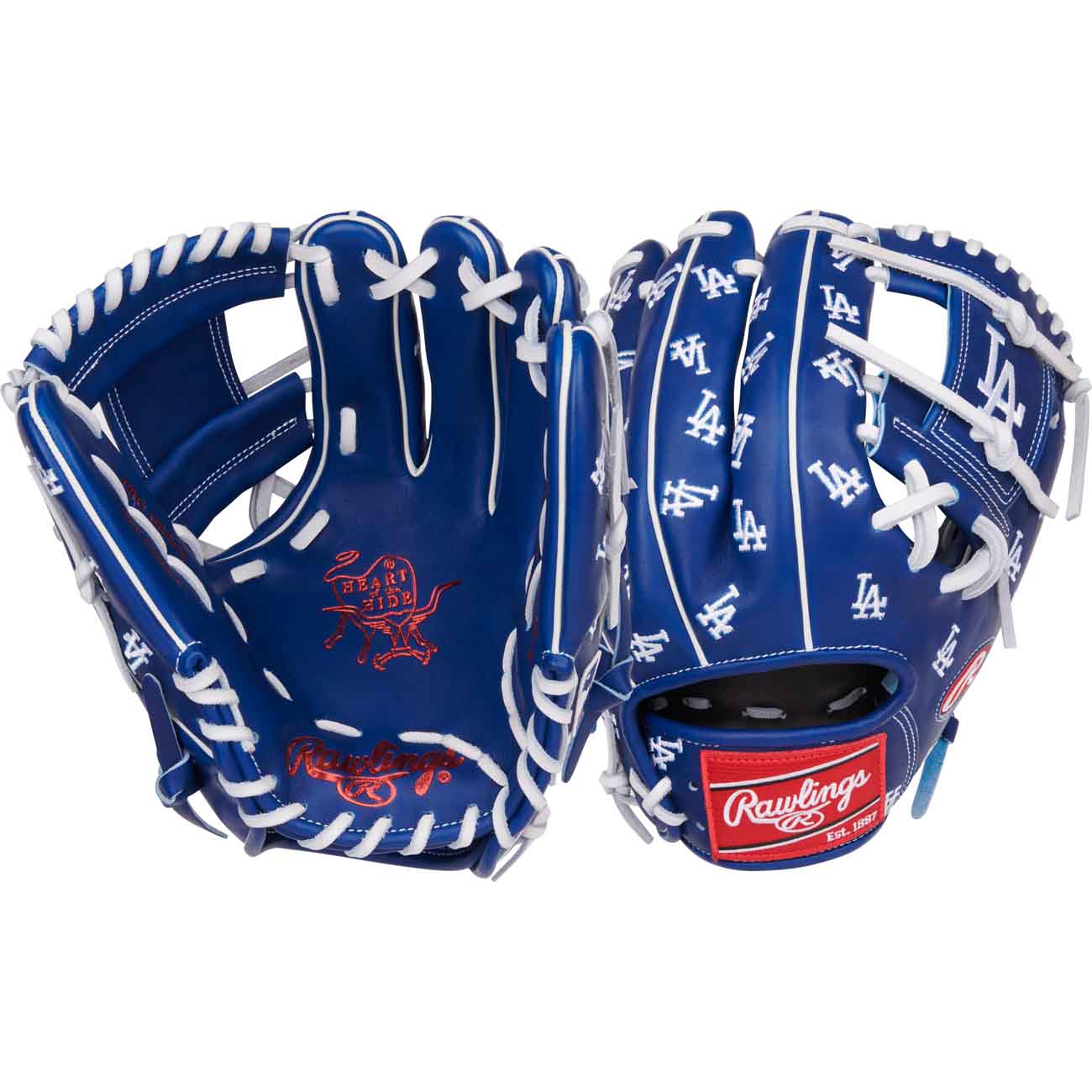 Rawlings Heart of the Hide Micro Logo Dodgers PRO205-2LAD LTE 11.75"-RHT - Image 5