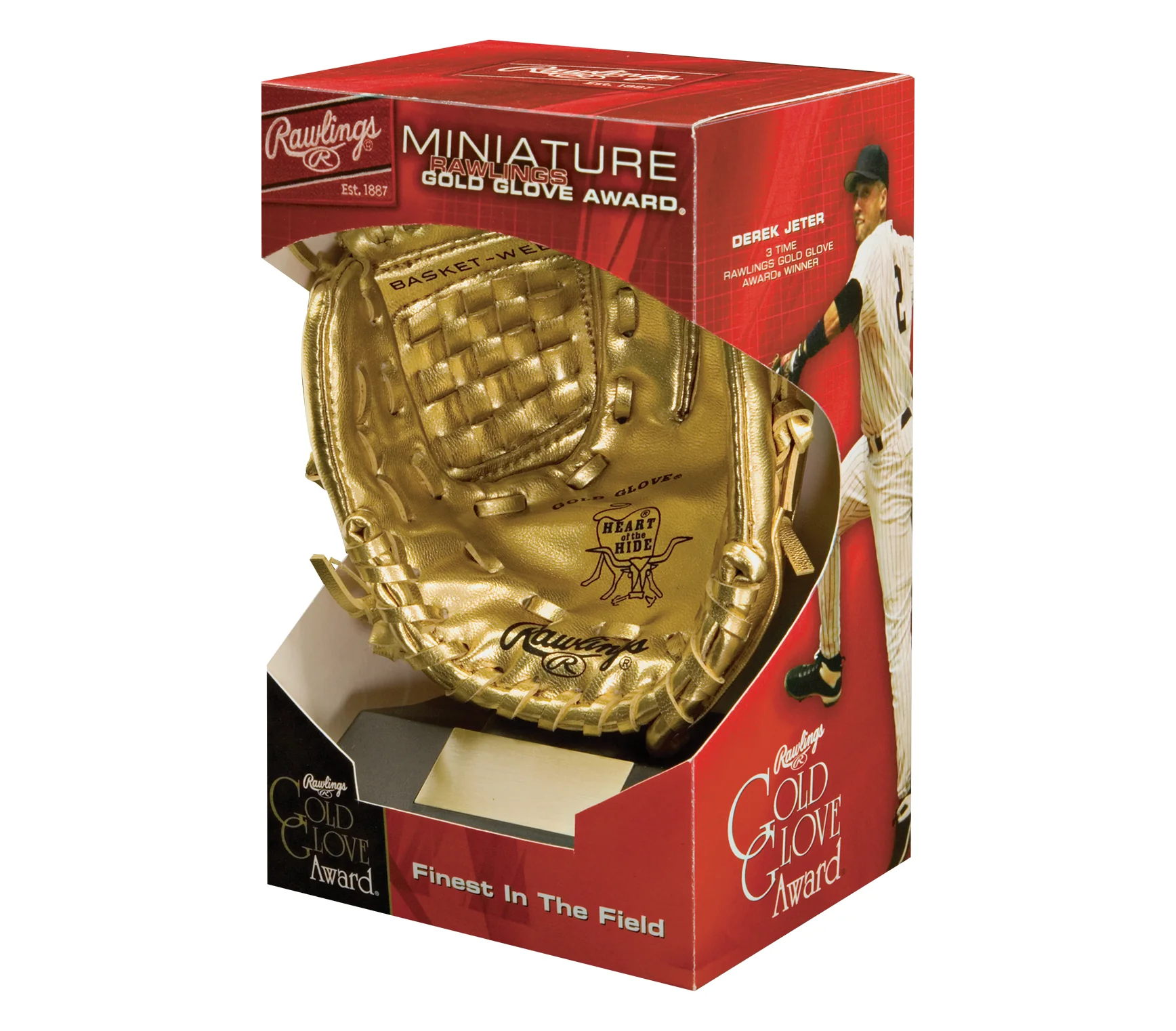 Rawlings Minature Gold Glove Award w/Stand - Image 2