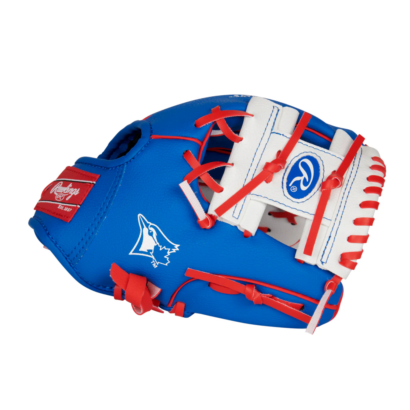 Rawlings MLB Team Logo Glove Blue Jays 10"-LHT - Image 4