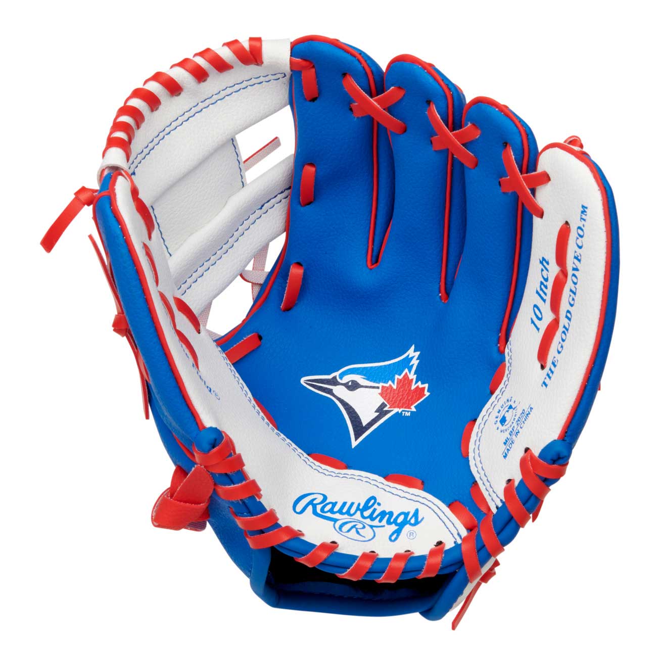 Rawlings MLB Team Logo Glove Blue Jays 10"-RHT - Image 4