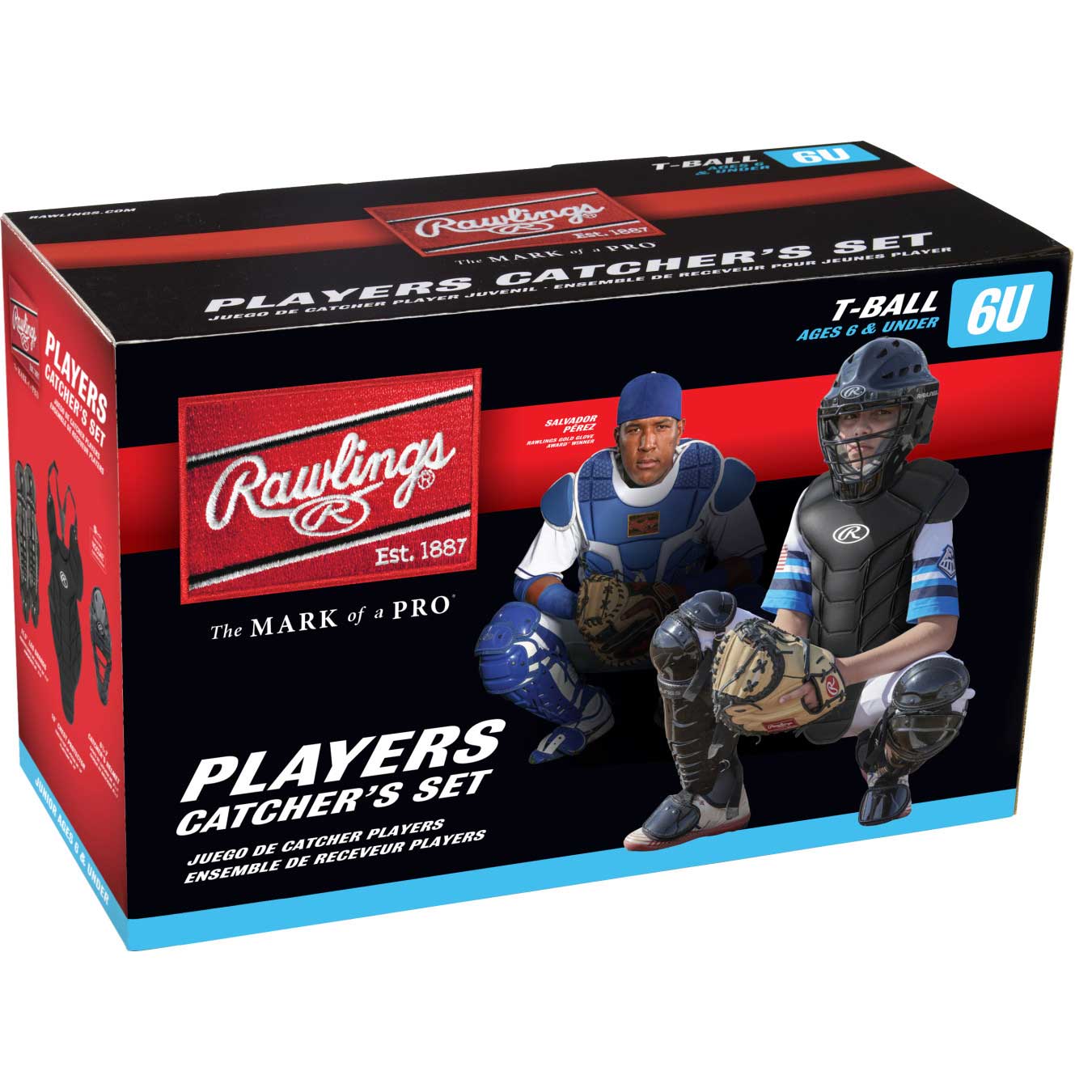 Rawlings Players Series Catchers Set T-Ball Black - Image 2