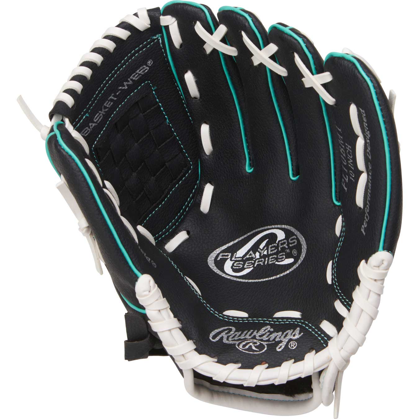 Rawlings Players Series Youth 10" Glove - Black/Mint - RHT - Image 2