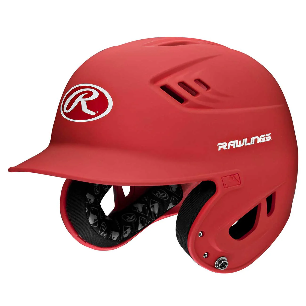 Rawlings R16/Velo 1-Tone Baseball Helmet Sr Matte-Navy - Image 7