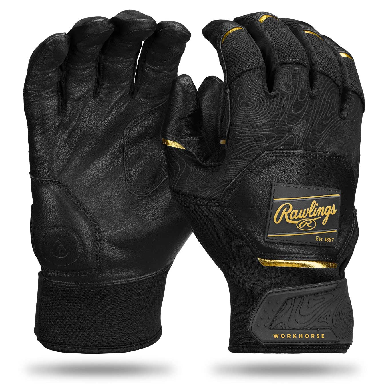 Rawlings Workhorse Pro WH25BG Batting Gloves - Image 4