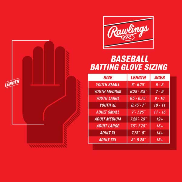 Rawlings Workhorse Pro WH25YBG Youth Batting Gloves - Image 12