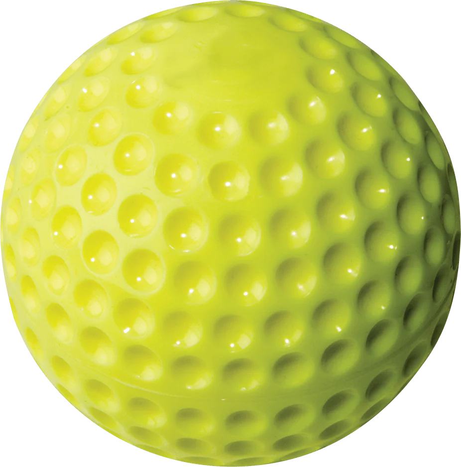 Rawlings Yellow Dimpled 9" Machine Balls - Dozen - Image 3