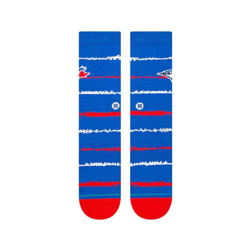 Stance MLB Chalk Crew Socks Blue Jays-Large - Image 2