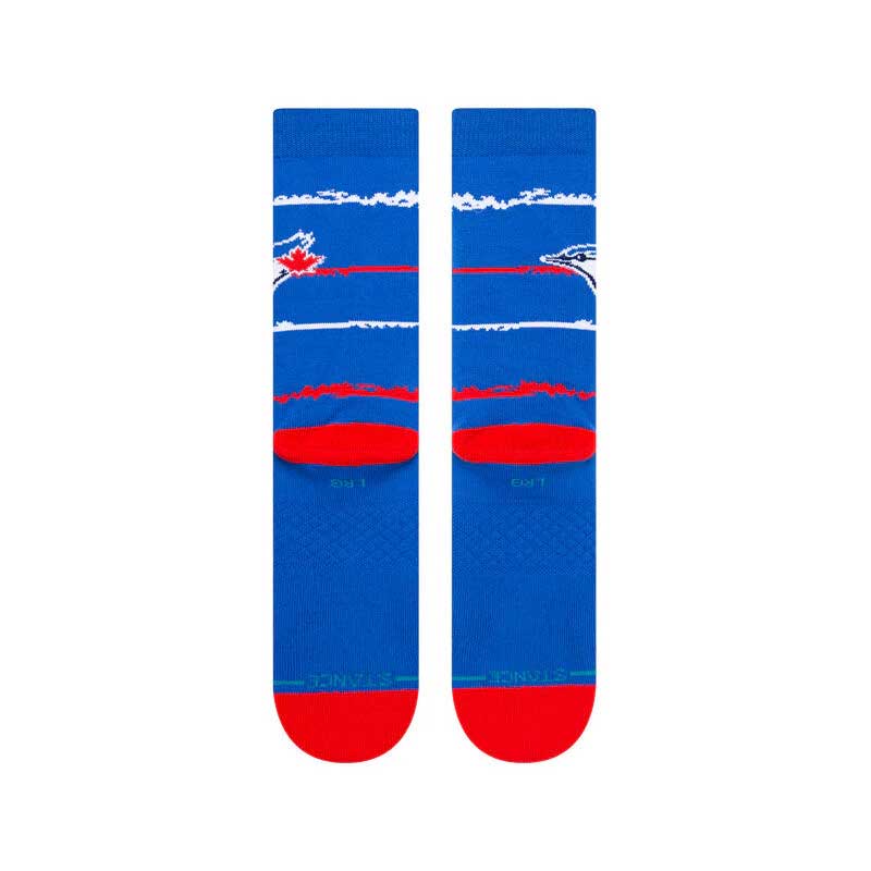 Stance MLB Chalk Crew Socks Blue Jays-Large - Image 3