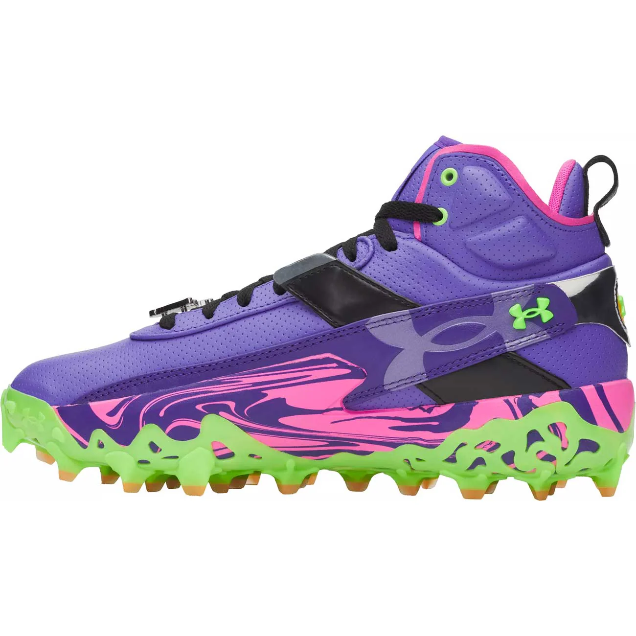 UA Harper 10 Pro "Mad House" TPU Mid Cleats - Image 4