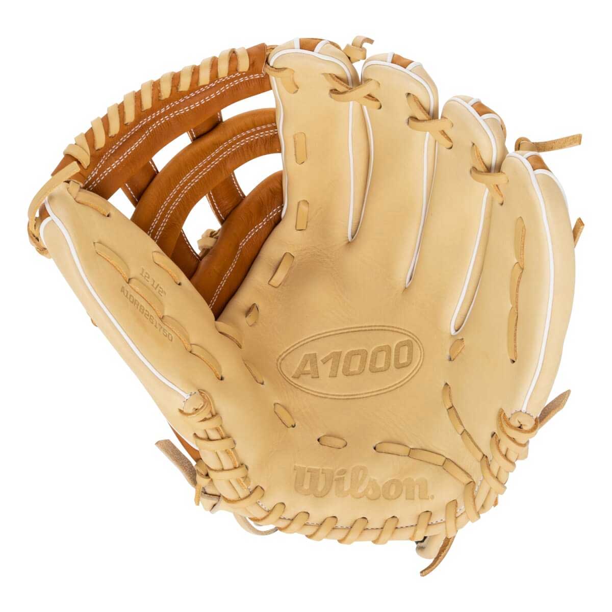Wilson A1000 1750 Blonde/Saddle Tan/White 12.5" - Image 2