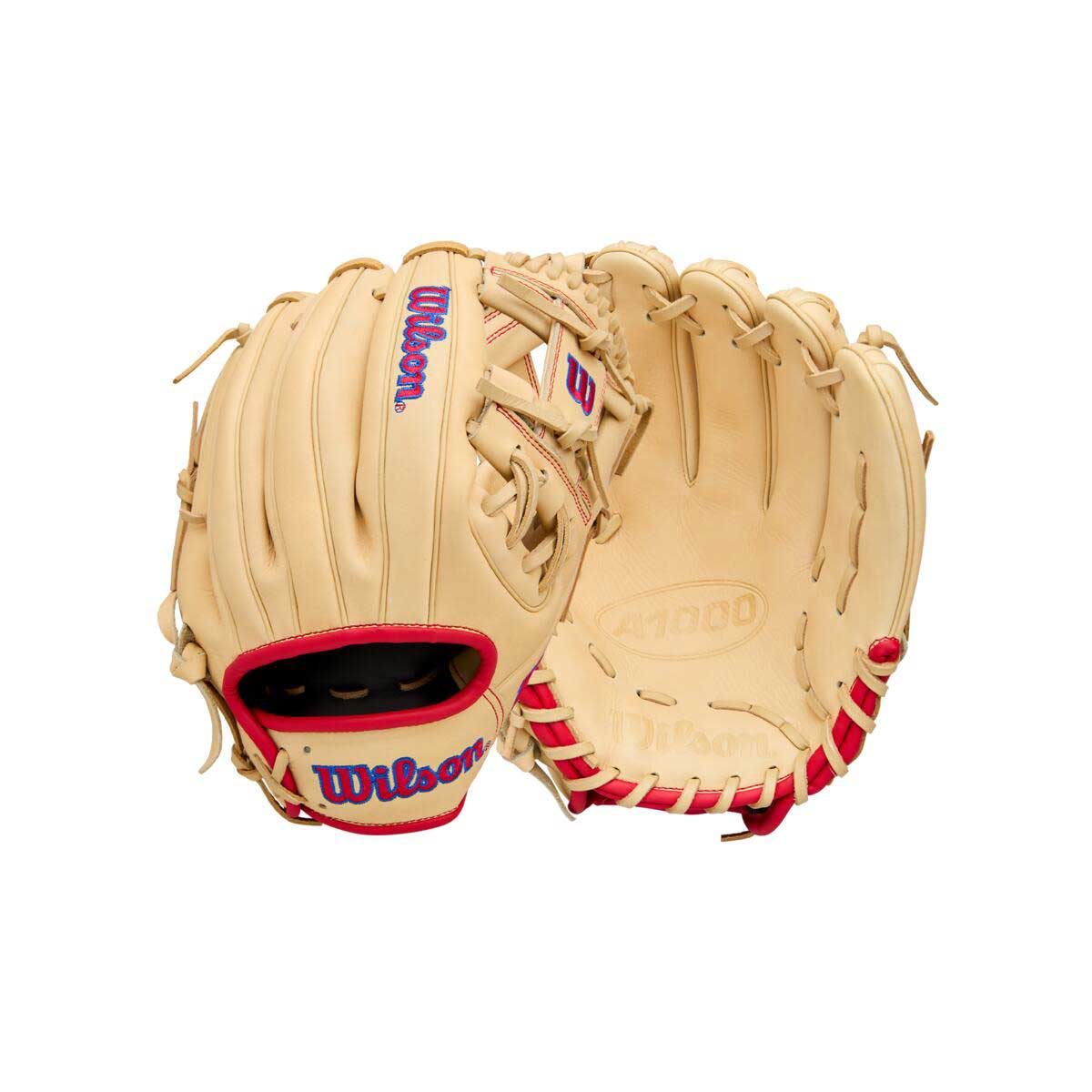Wilson A1000 1975 Blonde/Red/Royal 11.75"-RHT - Image 4