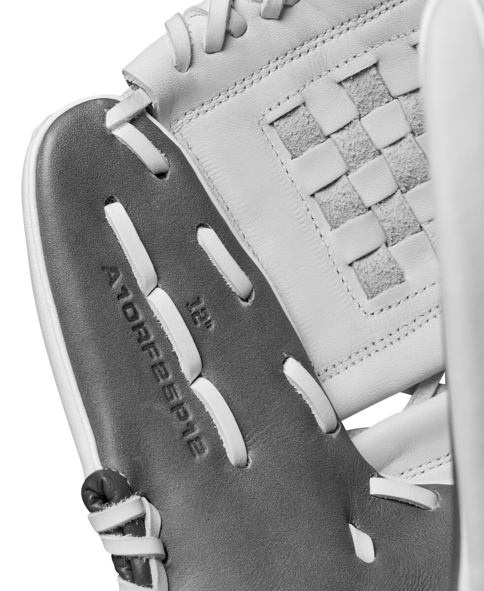 Wilson A1000 Fastpitch P12 Steeled Grey/White/Black 12" - Image 7