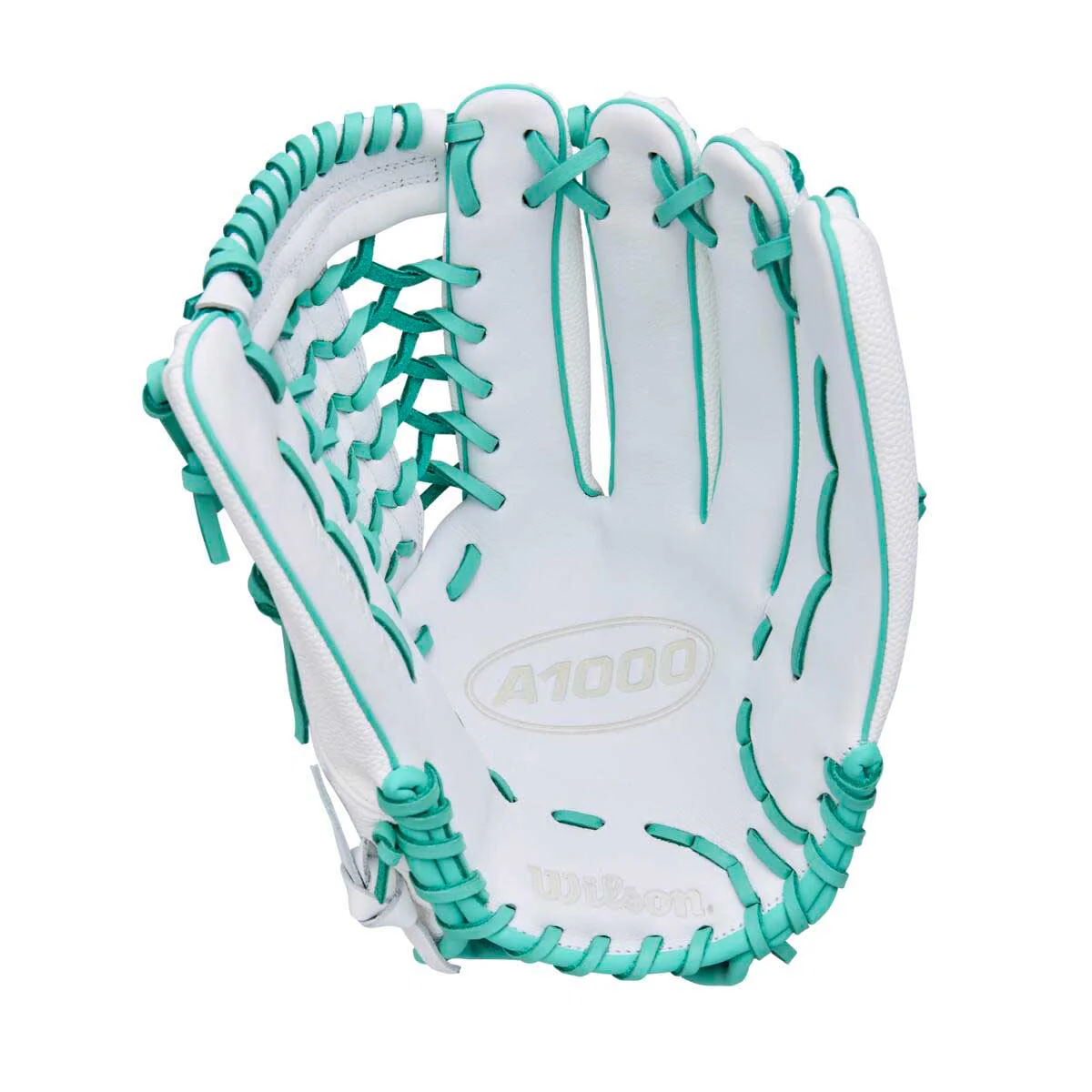 Wilson A1000 Fastpitch T125SS White/Seafoam/Purple 12.5" - Image 2