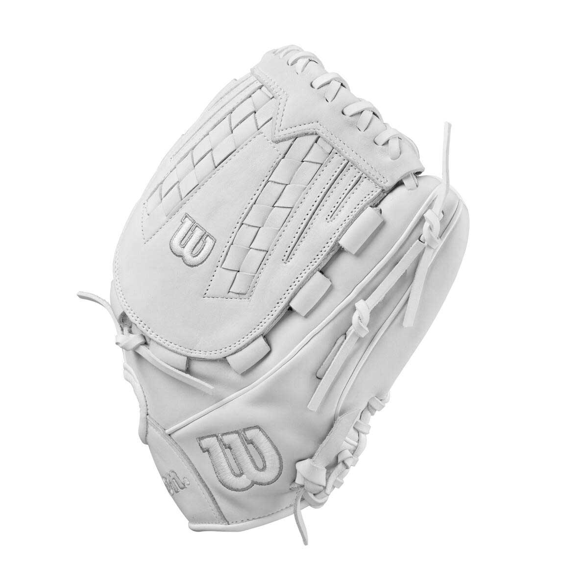 Wilson A1000 Fastpitch V125 White/Silver 12.5" - Image 3