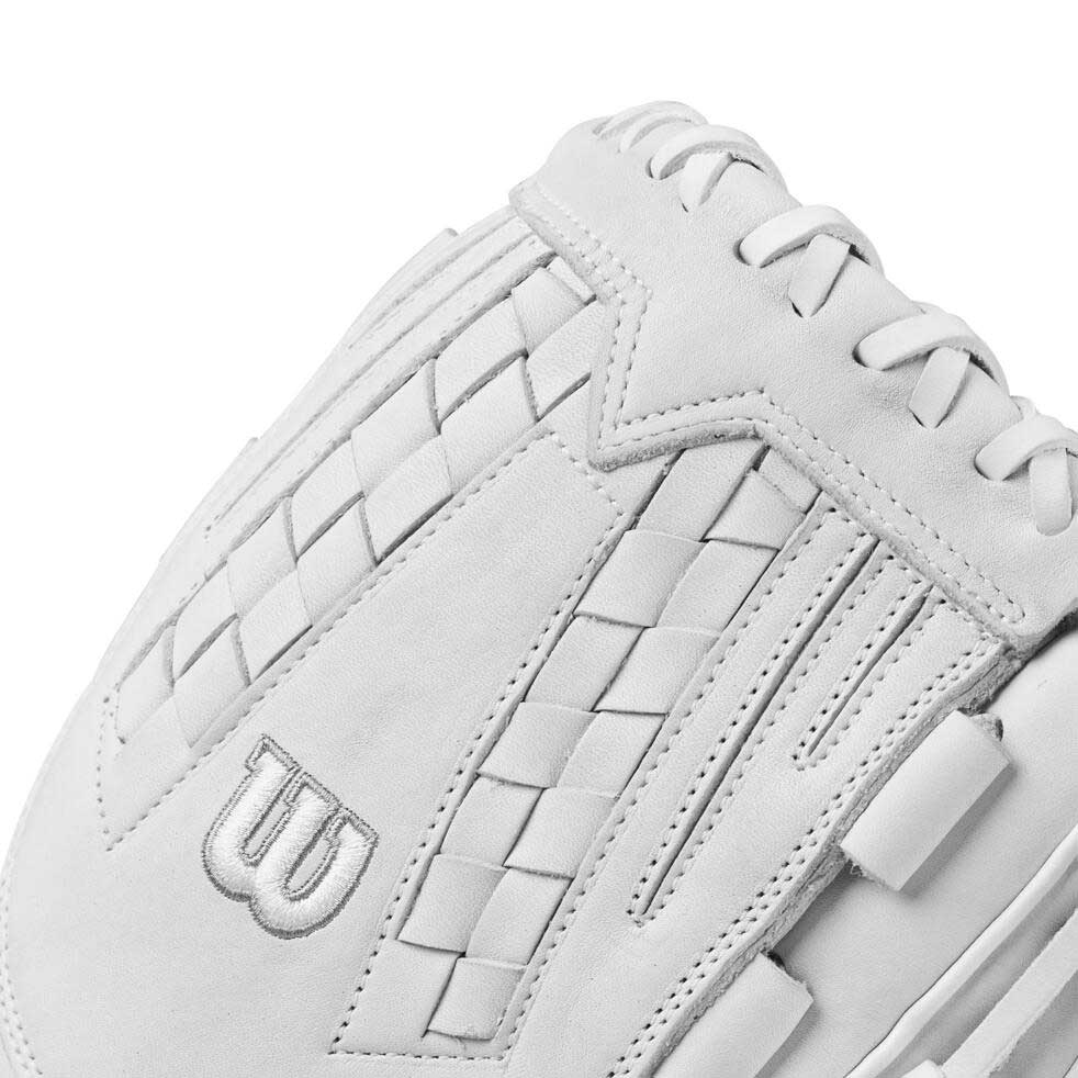 Wilson A1000 Fastpitch V125 White/Silver 12.5" - Image 5