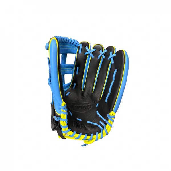 Wilson A1000 H12 Double Post Black/Cool Blue 13" - Image 2