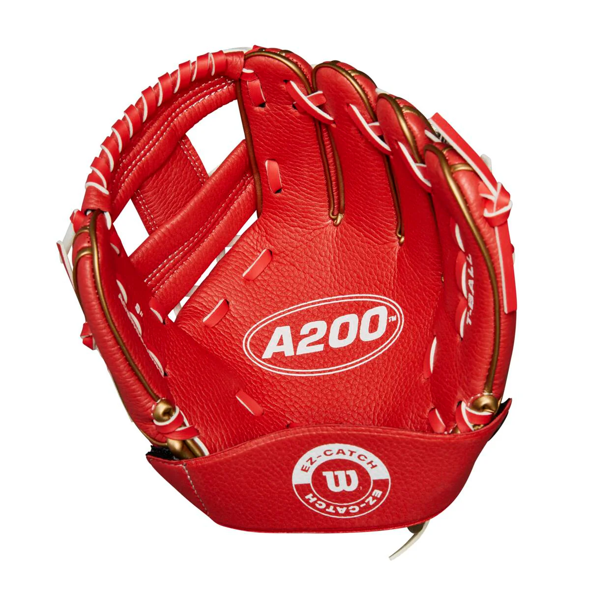 Wilson A200 EZ Catch H-Web Red/Gold 9"-RHT - Image 6