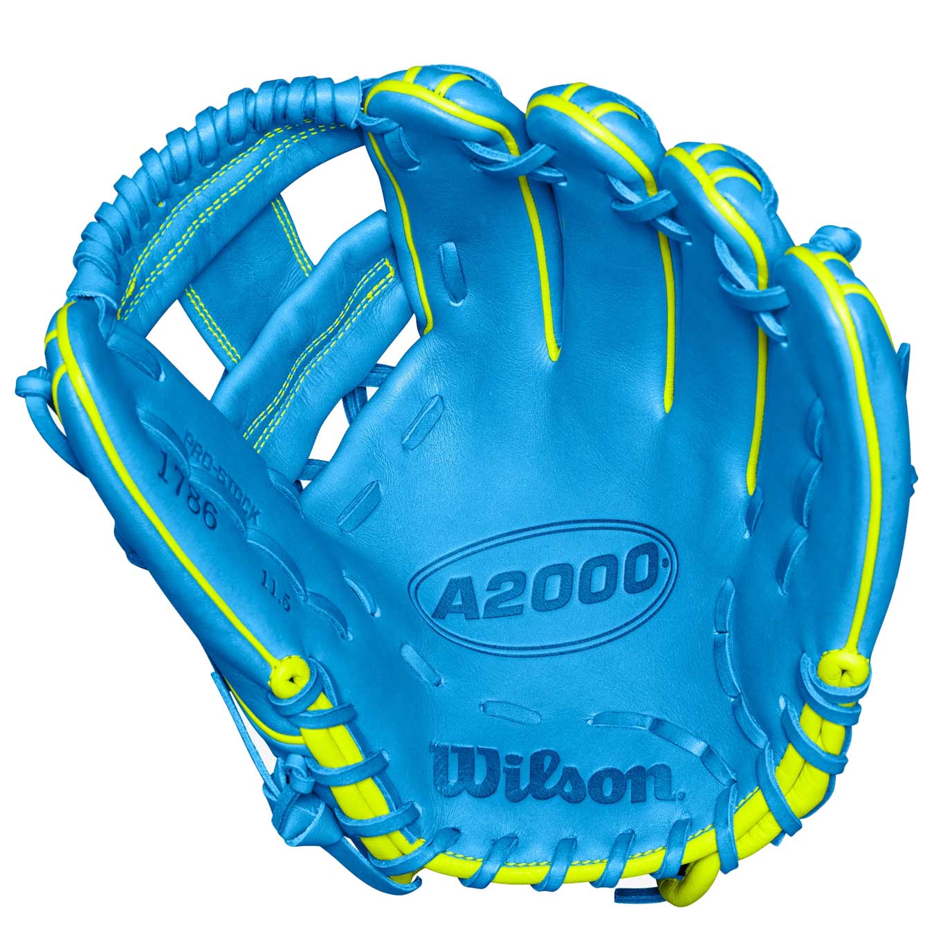 Wilson A2000 1786 Sky Blue/Optic 11.5"-RHT - Image 2