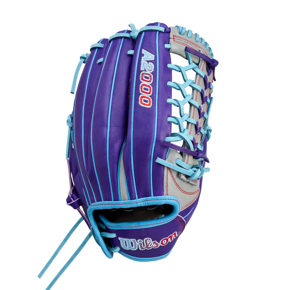 Wilson A2000 Fastpitch Summer 2026 T125 Purple/Grey/Sky Blue 12.5"