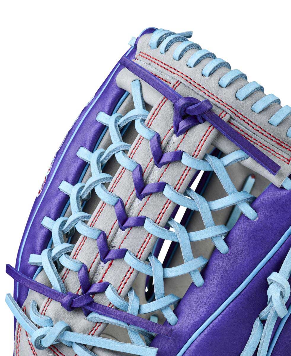 Wilson A2000 Fastpitch Summer 2026 T125 Purple/Grey/Sky Blue 12.5" - Image 5